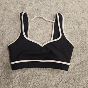 P'tula Black and White Sports Bra